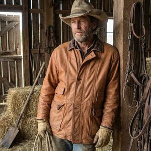 Vintage Aggio Leather Barn Coat Jacket XL Thrashed Distressed Grunge Workwear